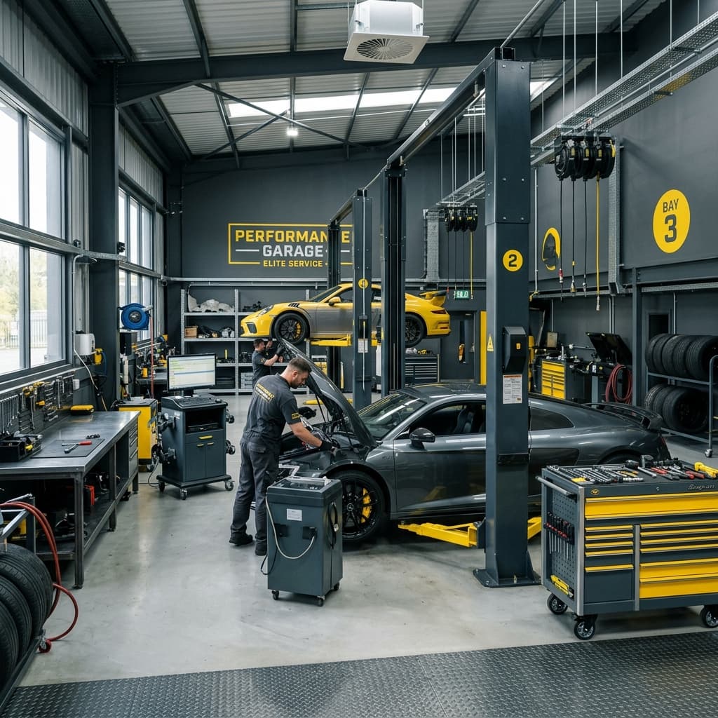 Interior da Oficina Premium